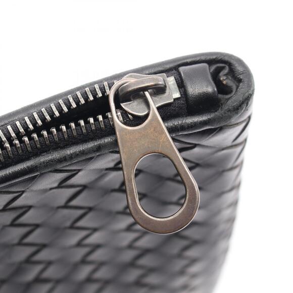 Bottega Veneta Intrecciato leather clutch bag black - Picture 5 of 9